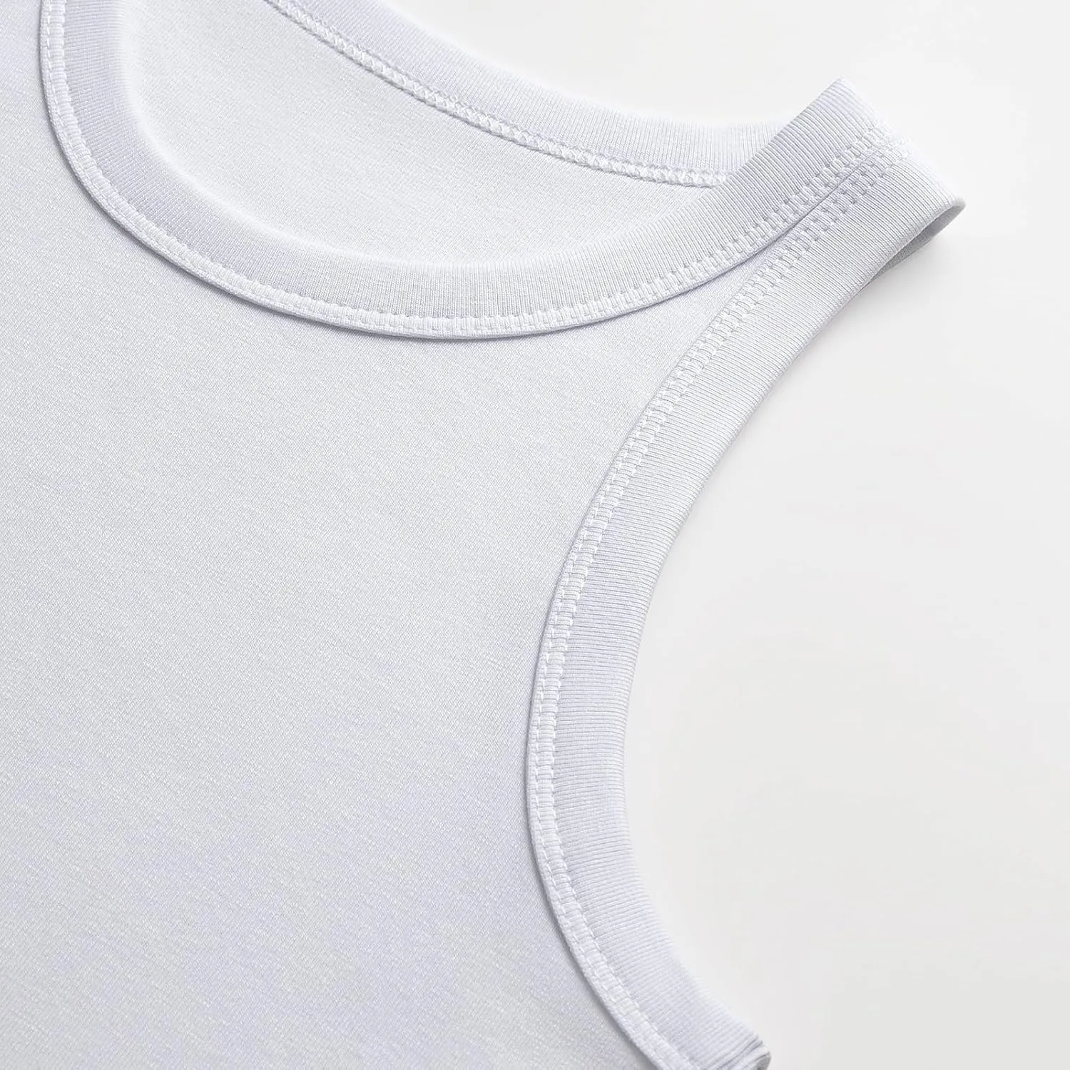 3 Pack Women Sleeveless High Neck Tank Tops Casual Basic Cotton Crop Tops Slim Fit Shirts for Women