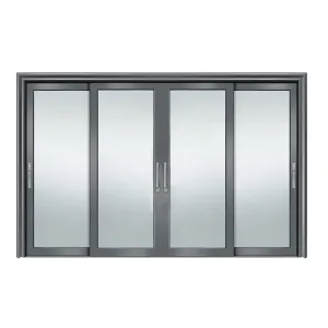 Accordion sliding door and window 70series glass 6063-t5