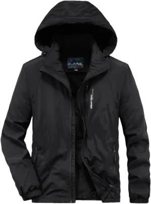Adhdyuud Men's Winter Thick Warm Fleece Army Military Jacket Hooded Casual Cotton-Padded Parkas Coats