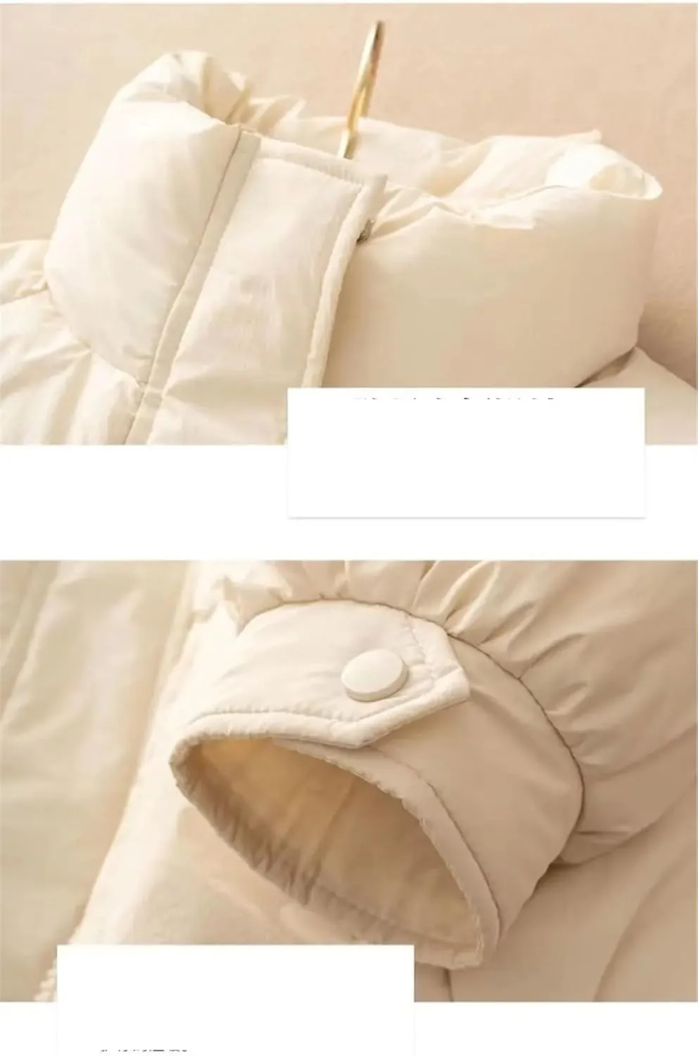 Adhdyuud Womens With Pocket Cotton Padded Coats Stand Collar Vintage Warm Zipper Outwear Winter