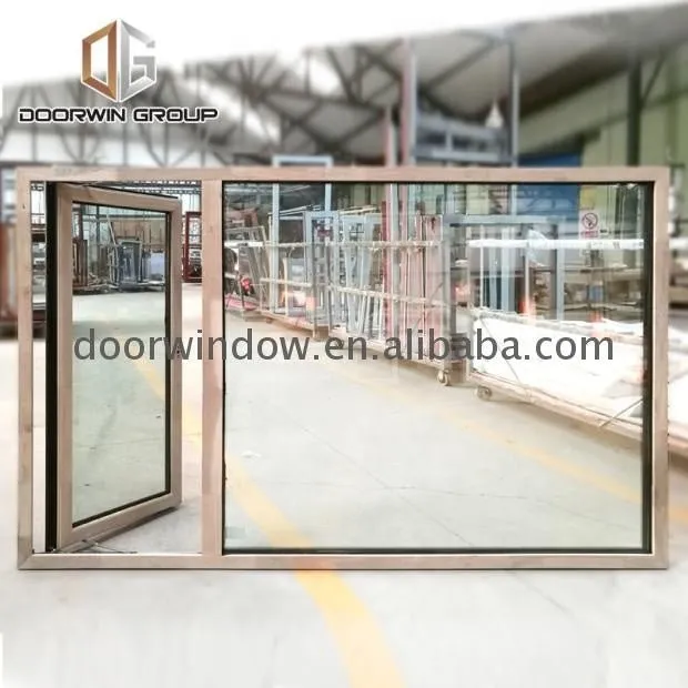Aluminium monoblock double glass casement doors and windows