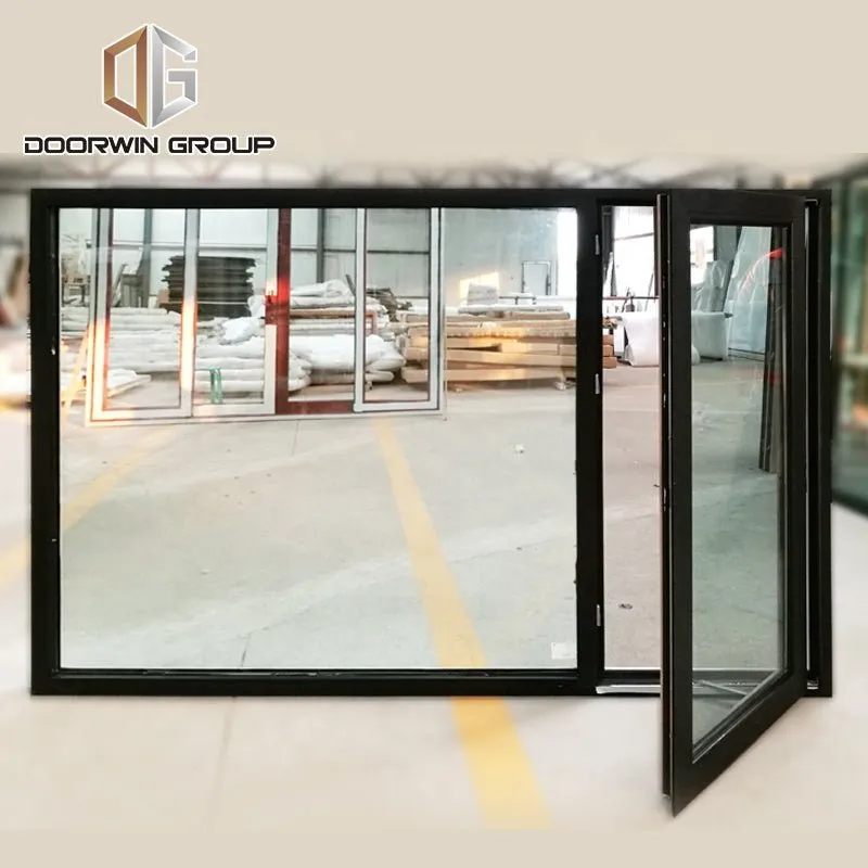 Aluminium monoblock double glass casement doors and windows