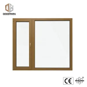 Aluminium monoblock double glass casement doors and windows