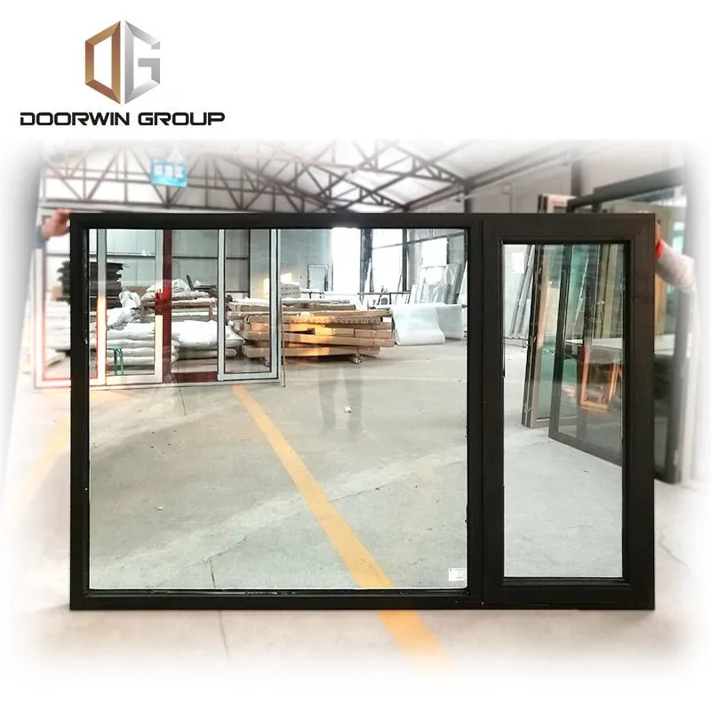Aluminium monoblock double glass casement doors and windows