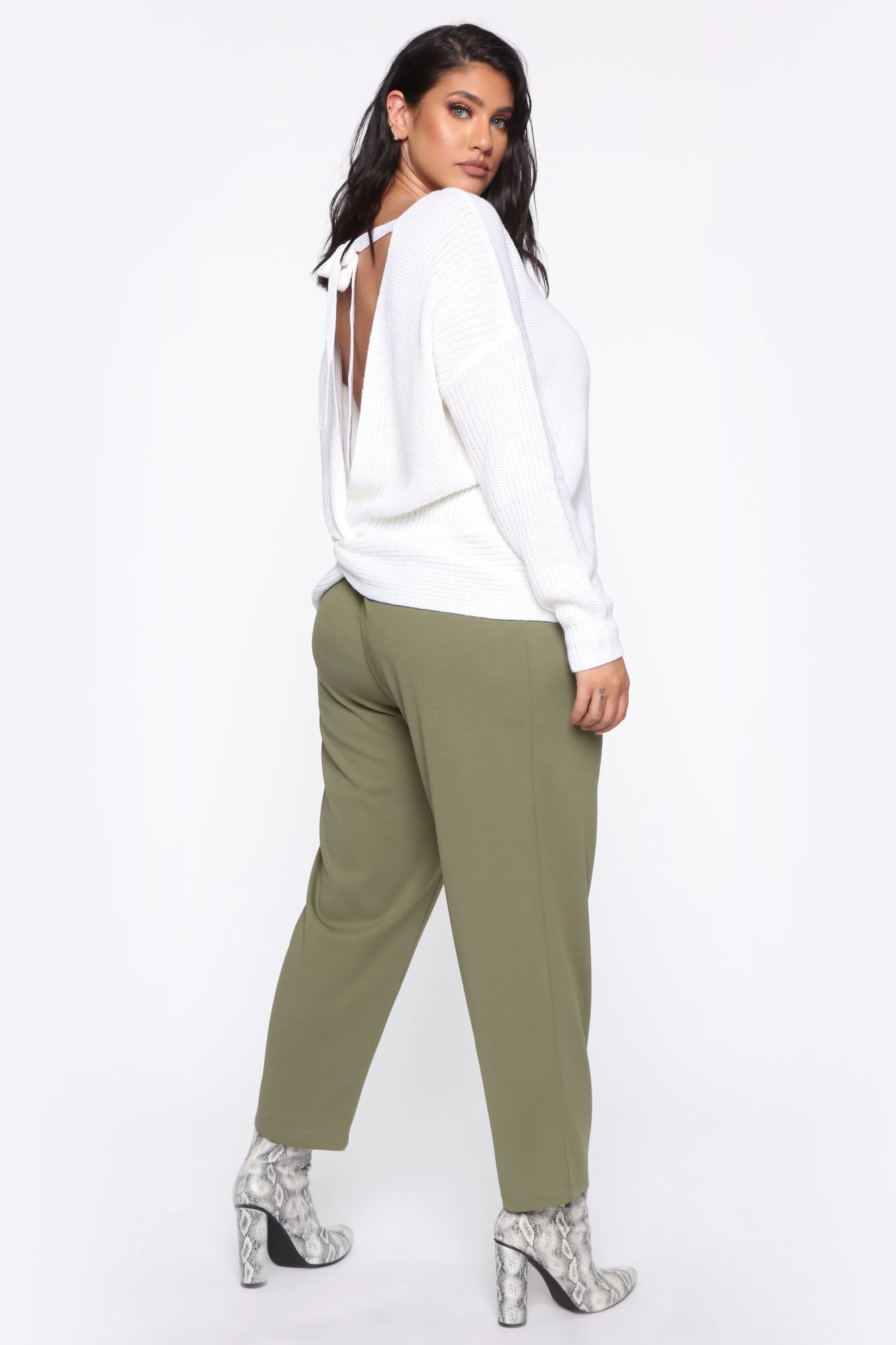 Always Remember Convertible Sweater - White