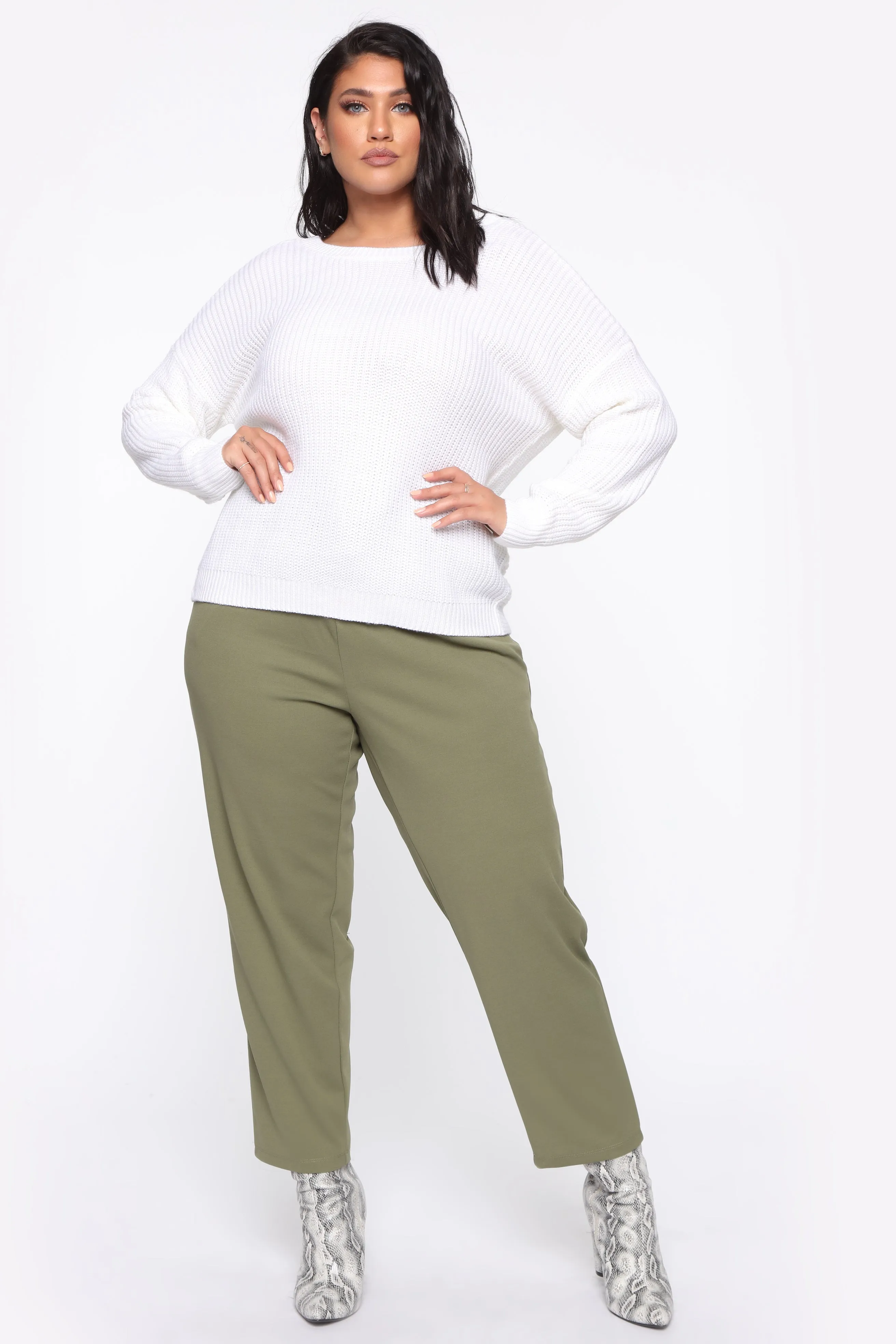 Always Remember Convertible Sweater - White