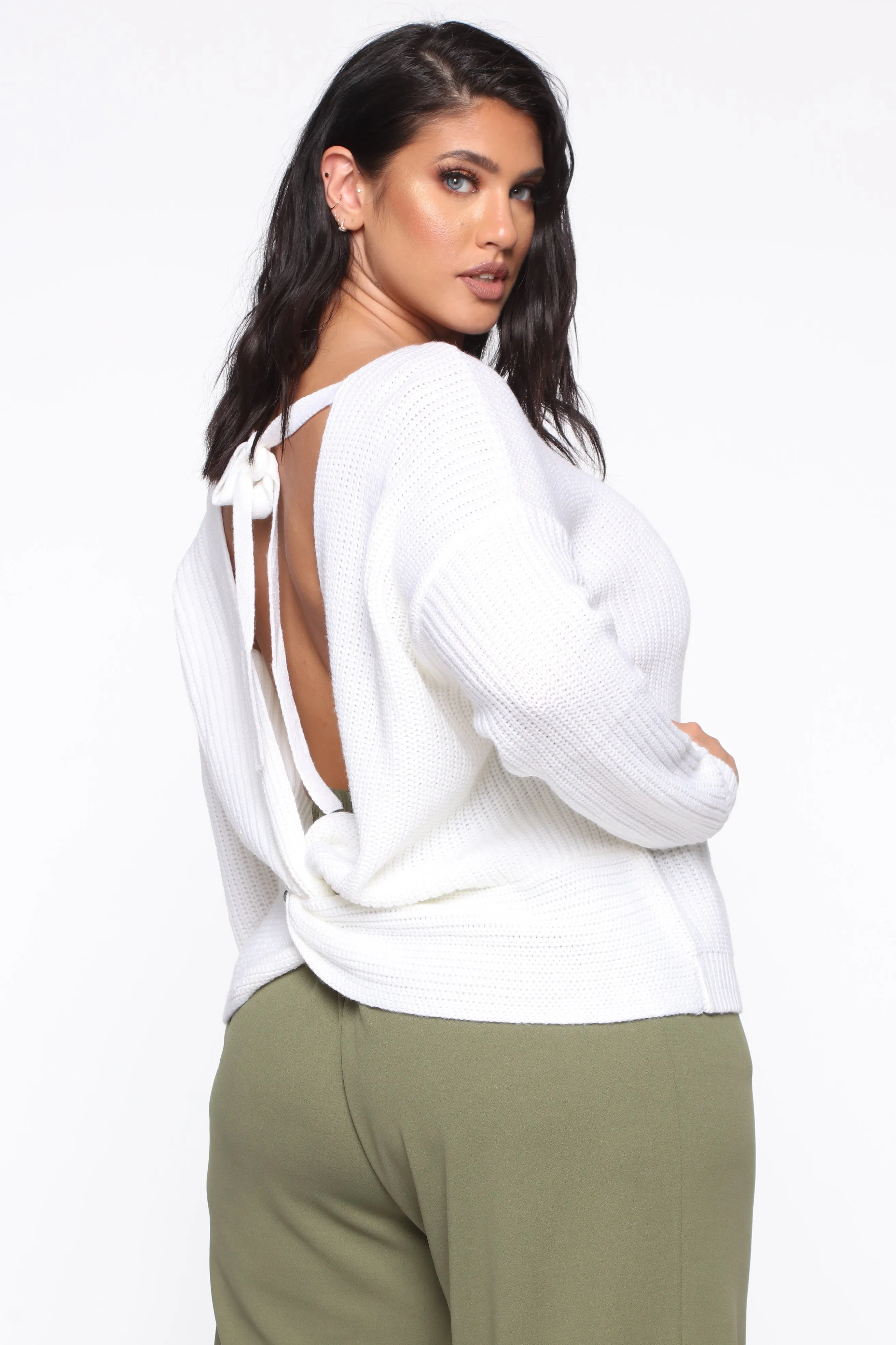 Always Remember Convertible Sweater - White