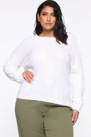 Always Remember Convertible Sweater - White
