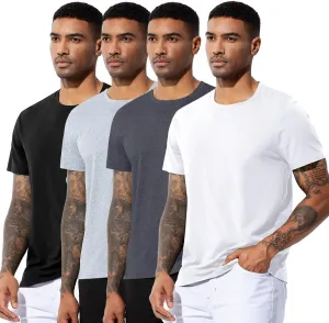 Arjen Kroos Men's Quick Dry Gym T-Shirts Multipack Workout Short Sleeve Shirts Athletic Running Undershirts