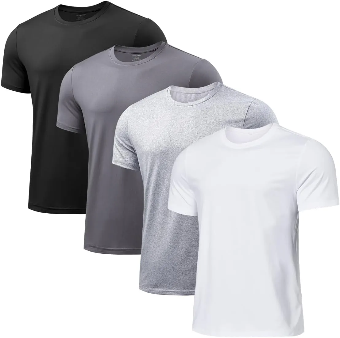 Arjen Kroos Men's Quick Dry Gym T-Shirts Multipack Workout Short Sleeve Shirts Athletic Running Undershirts