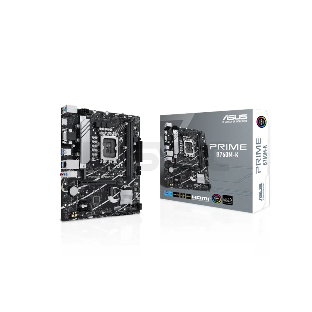 Asus B760M-K D4 Socket LGA 1700 DDR4 Gaming Motherboard