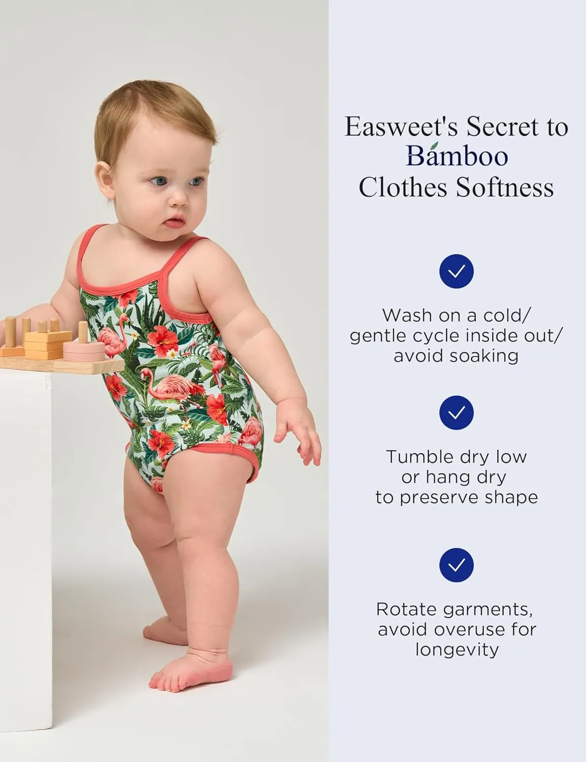 Baby Girl 3-Pack Sleeveless and Camisole Bodysuit Bamboo Viscose Summer Clothes