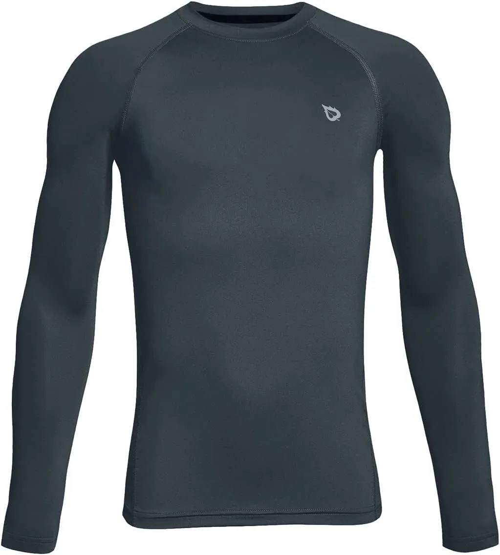 baleaf Boys Compression Shirt Long Sleeve Youth Undershirts Kids Football Baseball Baselayer Cold Gear Quick Dry