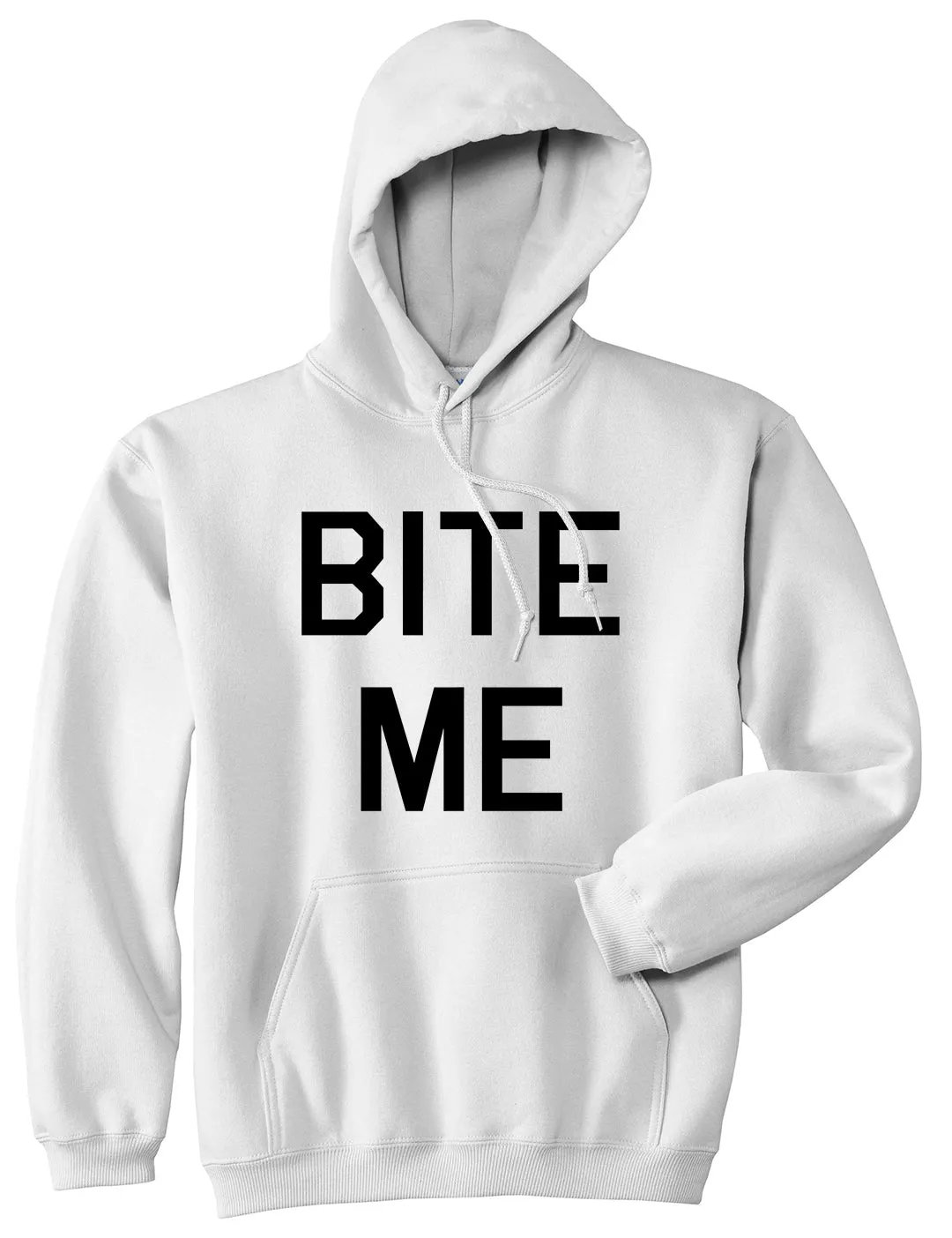 Bite Me Mens Pullover Hoodie