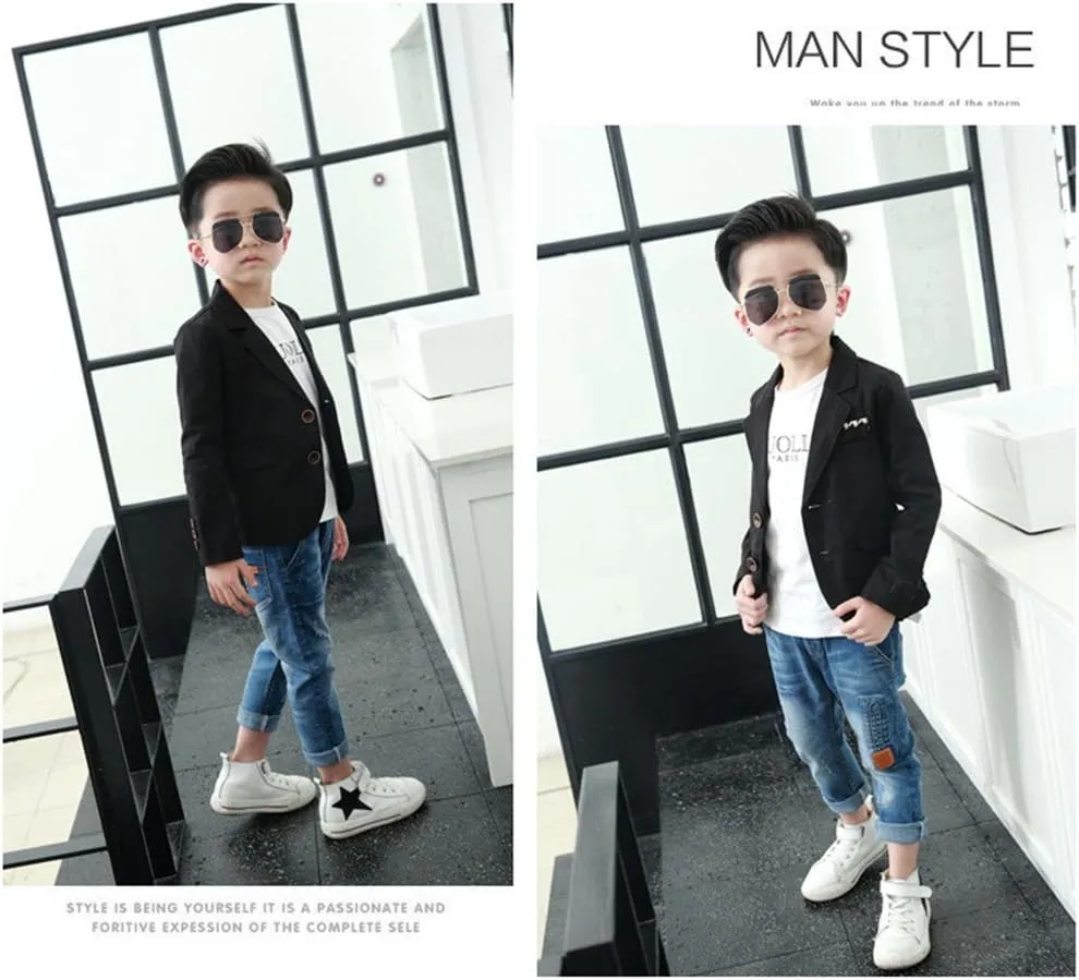 Boys Fashion Blazers Casual Jackets Coat 2-12Years