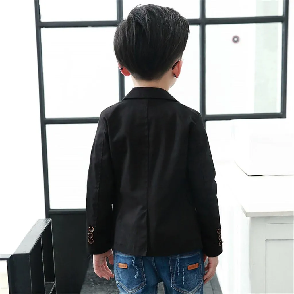 Boys Fashion Blazers Casual Jackets Coat 2-12Years