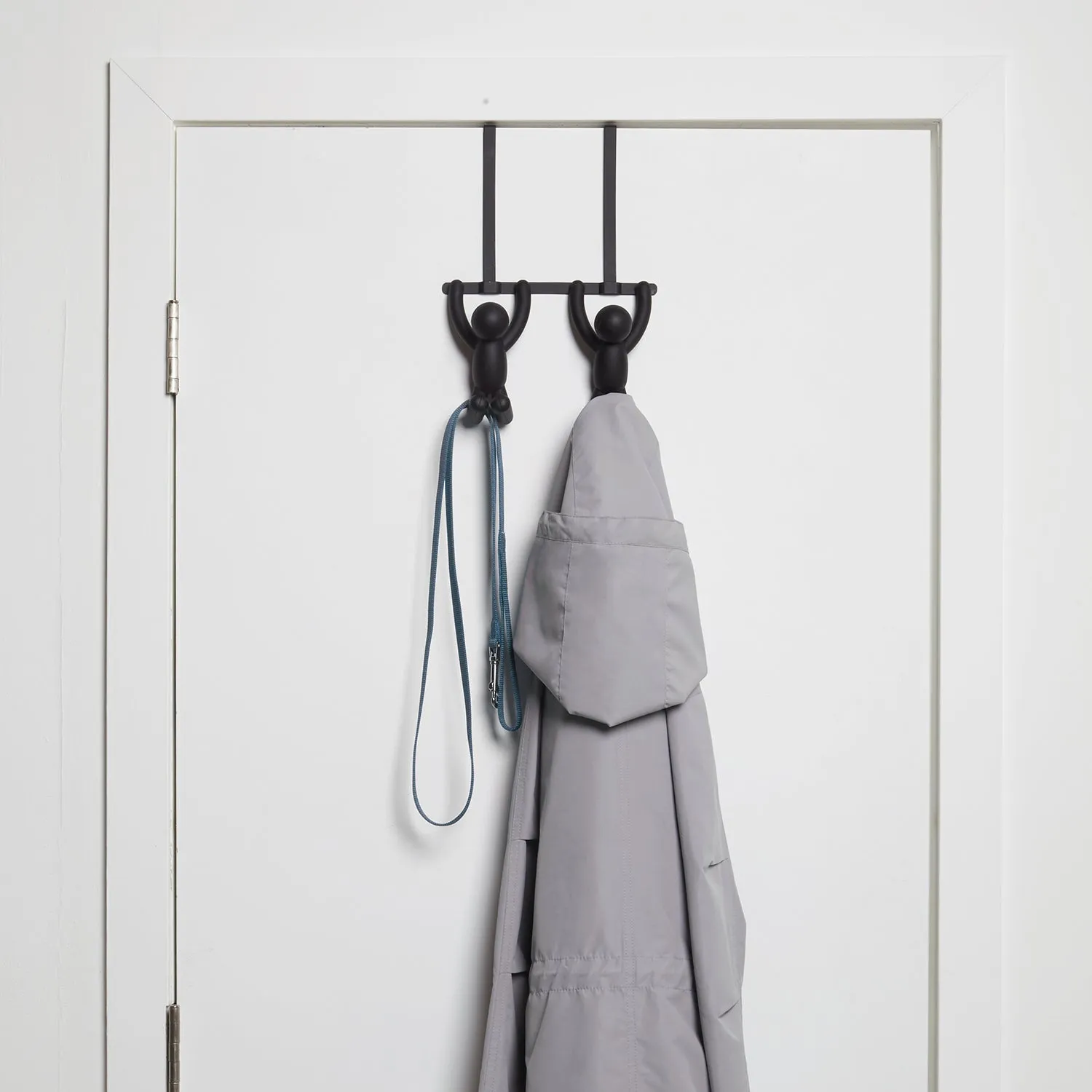 Buddy Over the Door Double Hook Black
