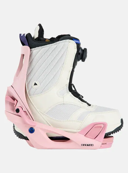 Burton Step On Snowboard Bindings Womens 2024 Powder Blush