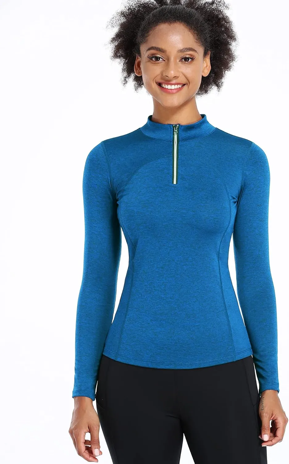 CADMUS Women's Compression Long Sleeve Shirts for Hiking Running Dry Fit Tights