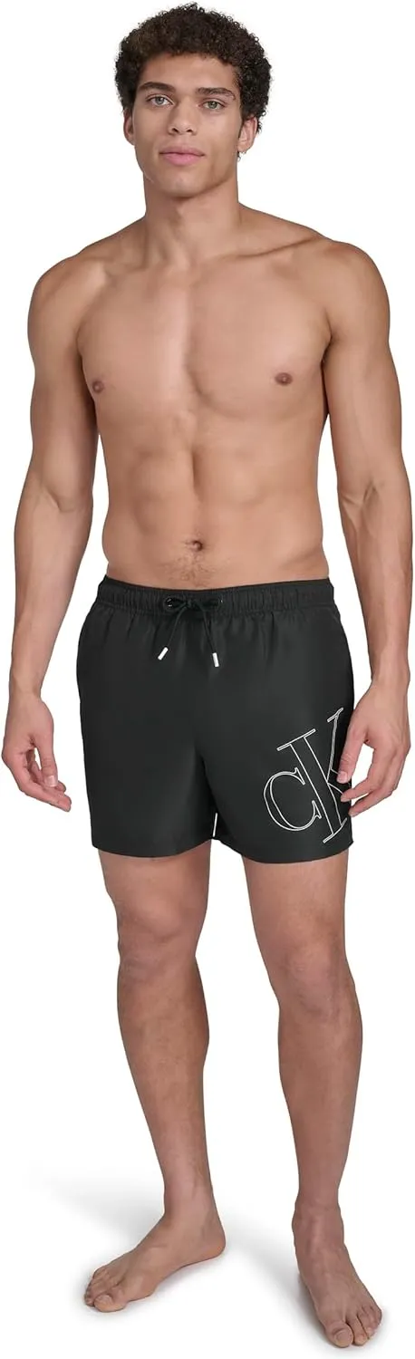 Calvin Klein Men's Volley Quick Dry Lightweight Swim Trunk