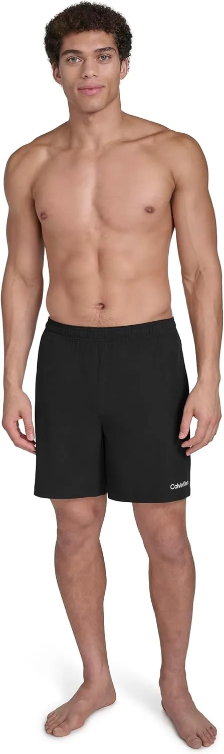 Calvin Klein Men's Volley Quick Dry Stretch Swim Trunk