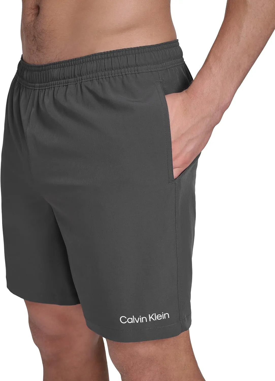 Calvin Klein Men's Volley Quick Dry Stretch Swim Trunk