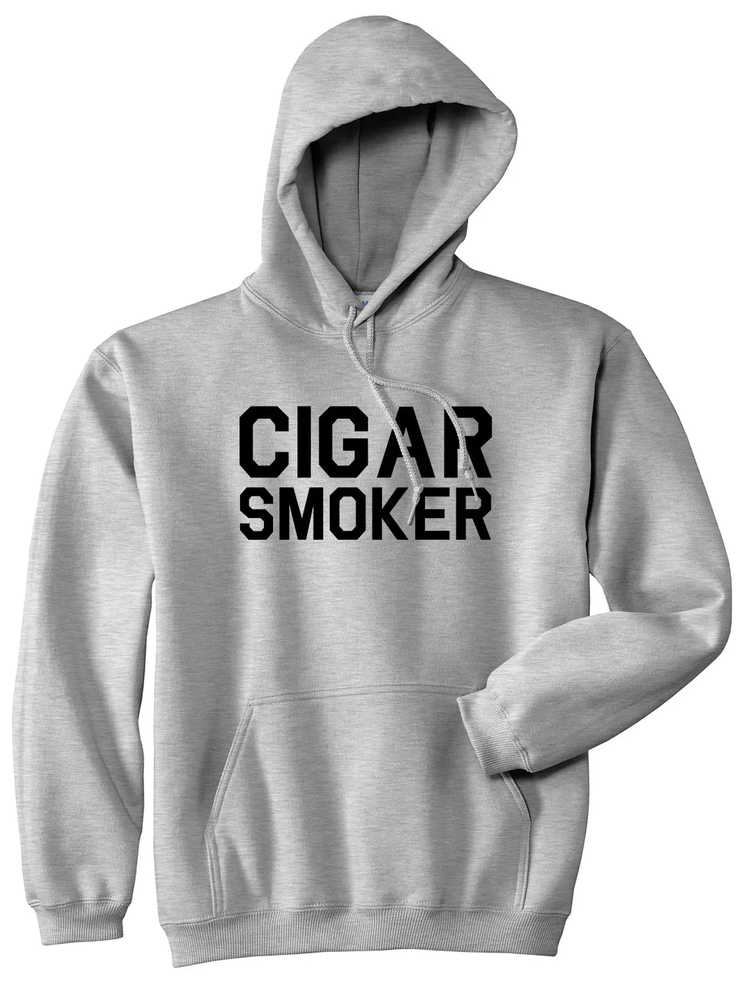 Cigar Smoker Mens Pullover Hoodie