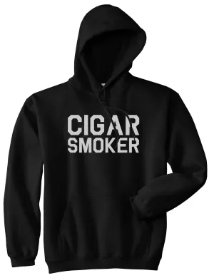 Cigar Smoker Mens Pullover Hoodie