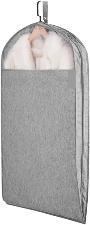 Clothes Cover 2 Pack Garment Bags with Clear Window for Hanging Clothes Storage Travel Suit Bags Suit Bags (Color : A, Size : 58 * 110cm)
