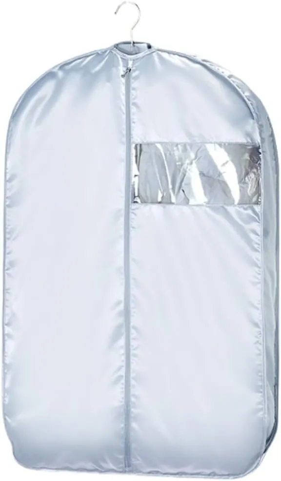 Clothes Cover 3.9" Gusseted Garment Bags for Hanging Clothes Dress Bags with Clear Window 3 Pack Suit Bags (Color : C, Size : 130 * 58cm)