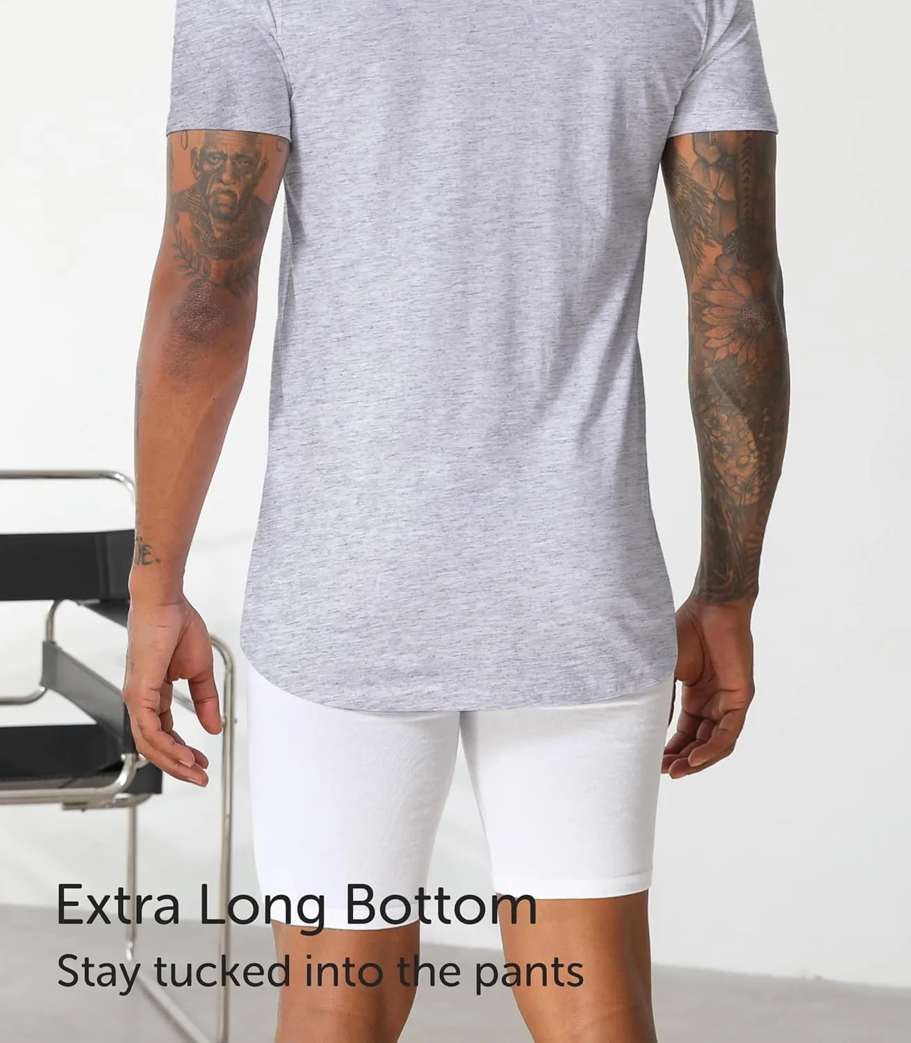 Comfneat Men's Undershirts 100 Percent Cotton Underclothing Comfy V-Neck T-Shirts (4-Pack/6-Pack)