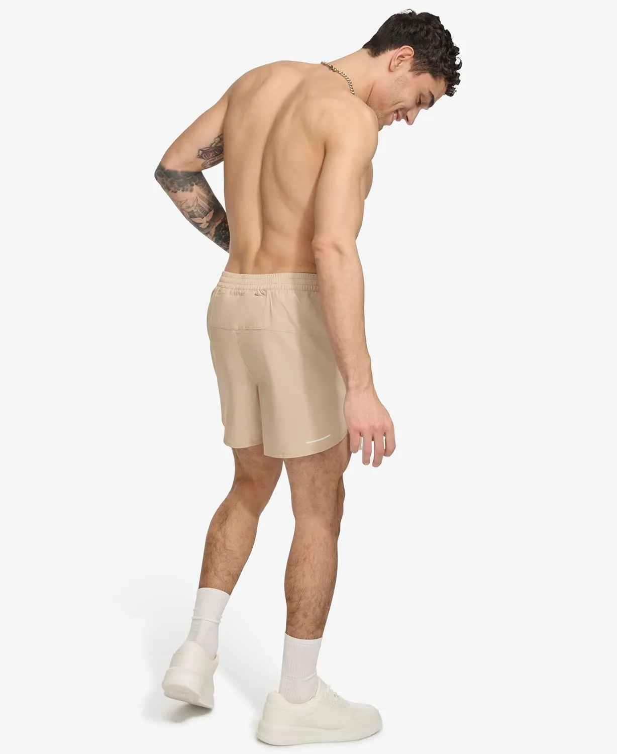 DKNY Men's Stretch Quick Dry Volley UPF 40  Protection Swim Trunk