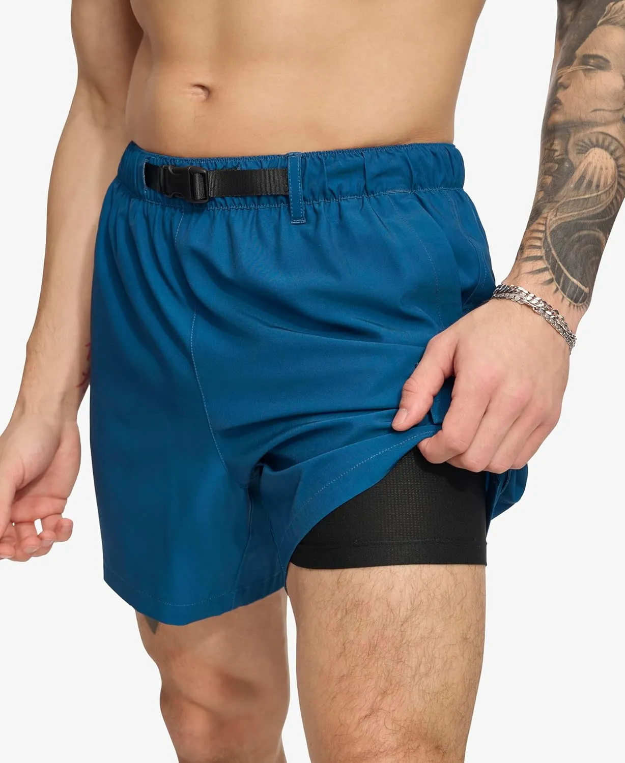 DKNY Men's Stretch Quick Dry Volley UPF 40  Protection Swim Trunk
