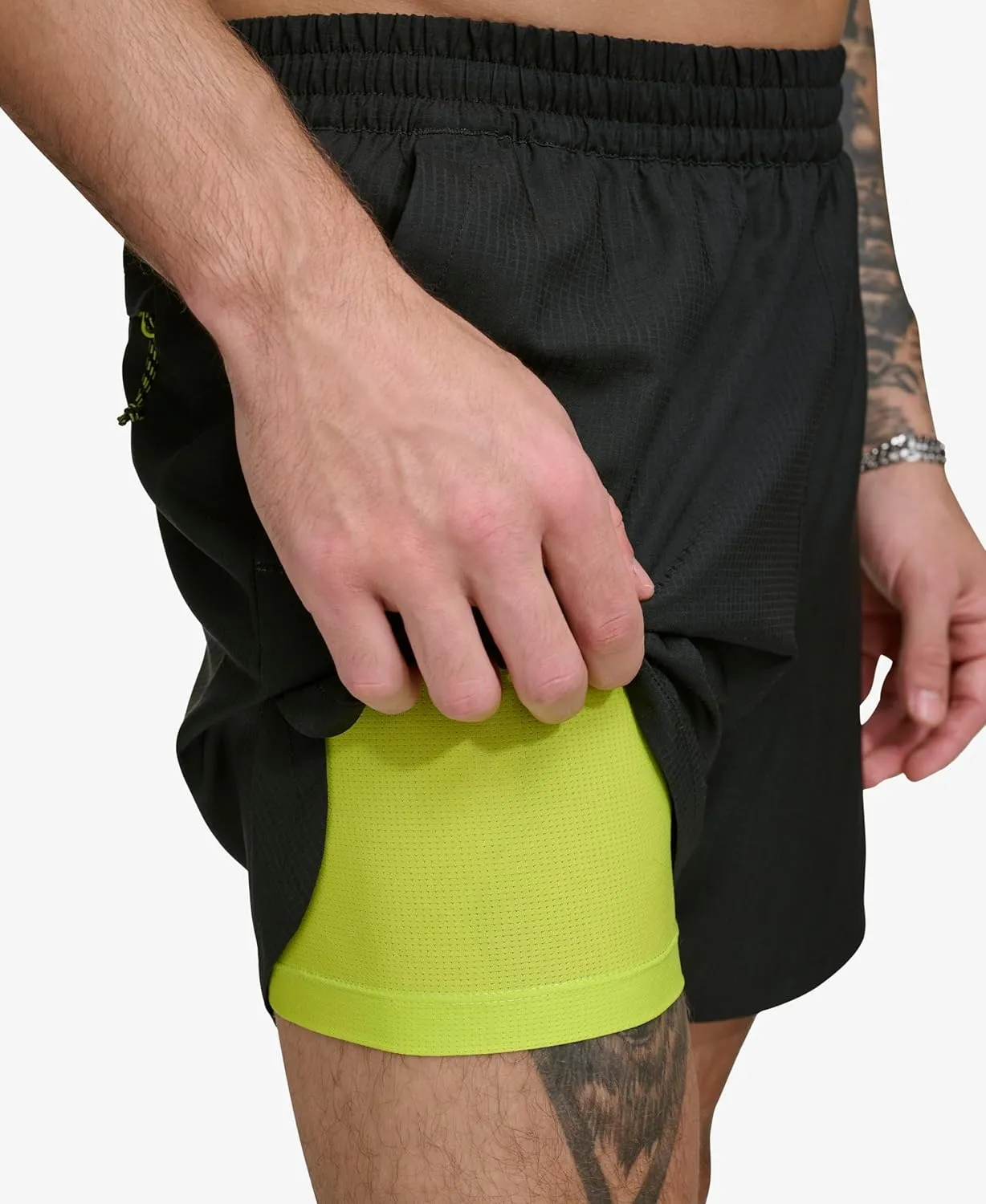 DKNY Men's Stretch Quick Dry Volley UPF 40  Protection Swim Trunk
