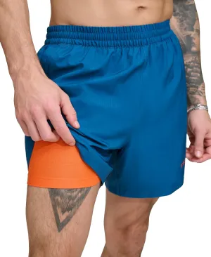 DKNY Men's Stretch Quick Dry Volley UPF 40  Protection Swim Trunk