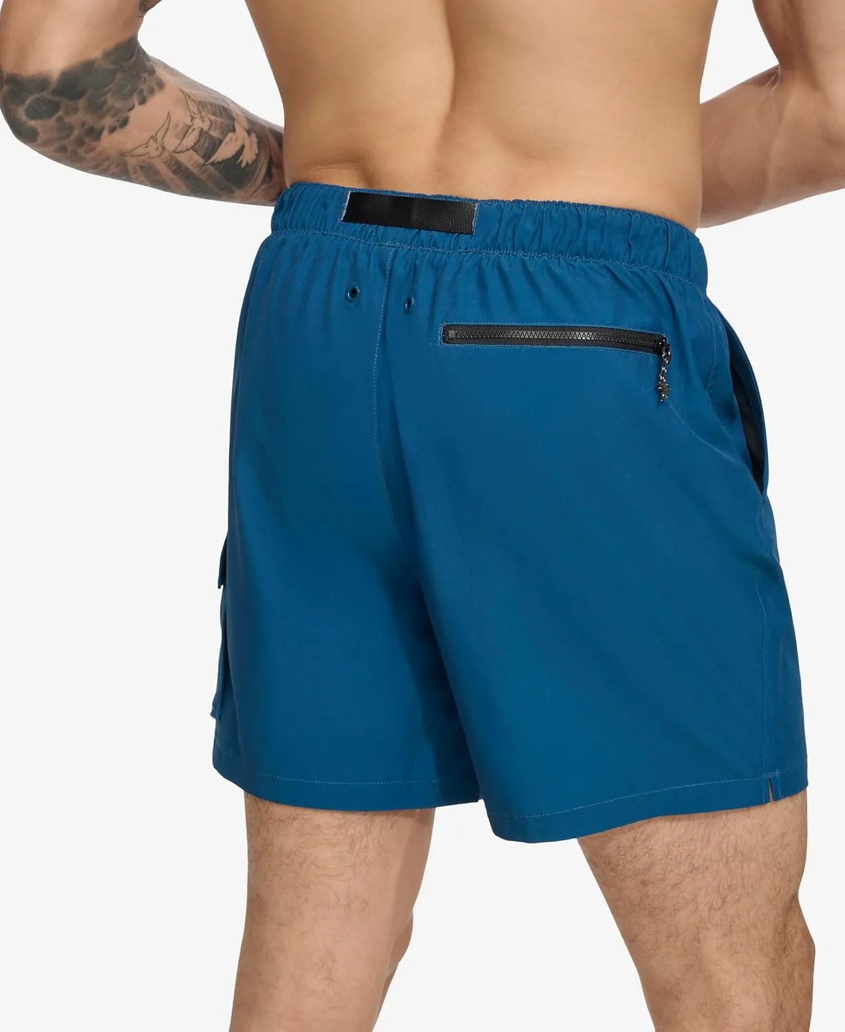 DKNY Men's Stretch Quick Dry Volley UPF 40  Protection Swim Trunk