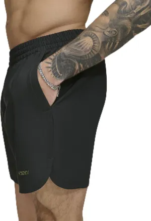DKNY Men's Stretch Quick Dry Volley UPF 40  Protection Swim Trunk