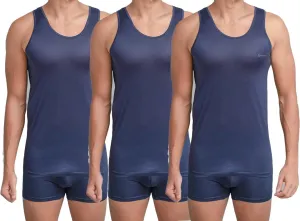 Egyptian Cotton MERCERIS Men's Tank Undershirts - Men's Sleeveless Tank Top - Men's 100% Cotton Tank Undershirts (Pack of 3)