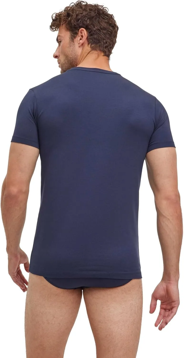 FALKE Men's Daily Comfort Round Neck T-Shirt 2-Pack