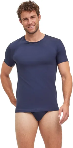 FALKE Men's Daily Comfort Round Neck T-Shirt 2-Pack