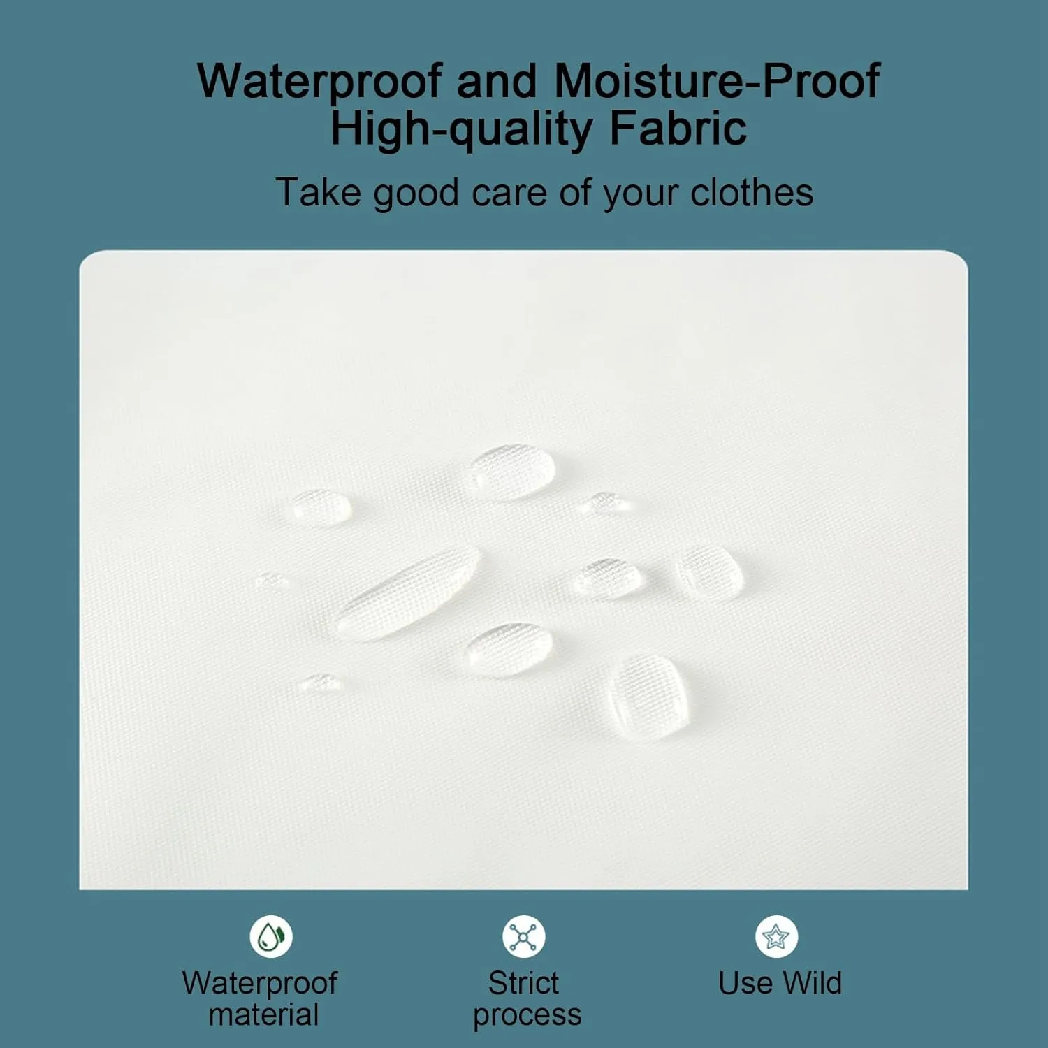 Garment BagClothes Cover for HangingTransparent Zippered Hanging Pocket for Suits, Coats, Sweaters, Shirts(60x50x90cm x20x35in)