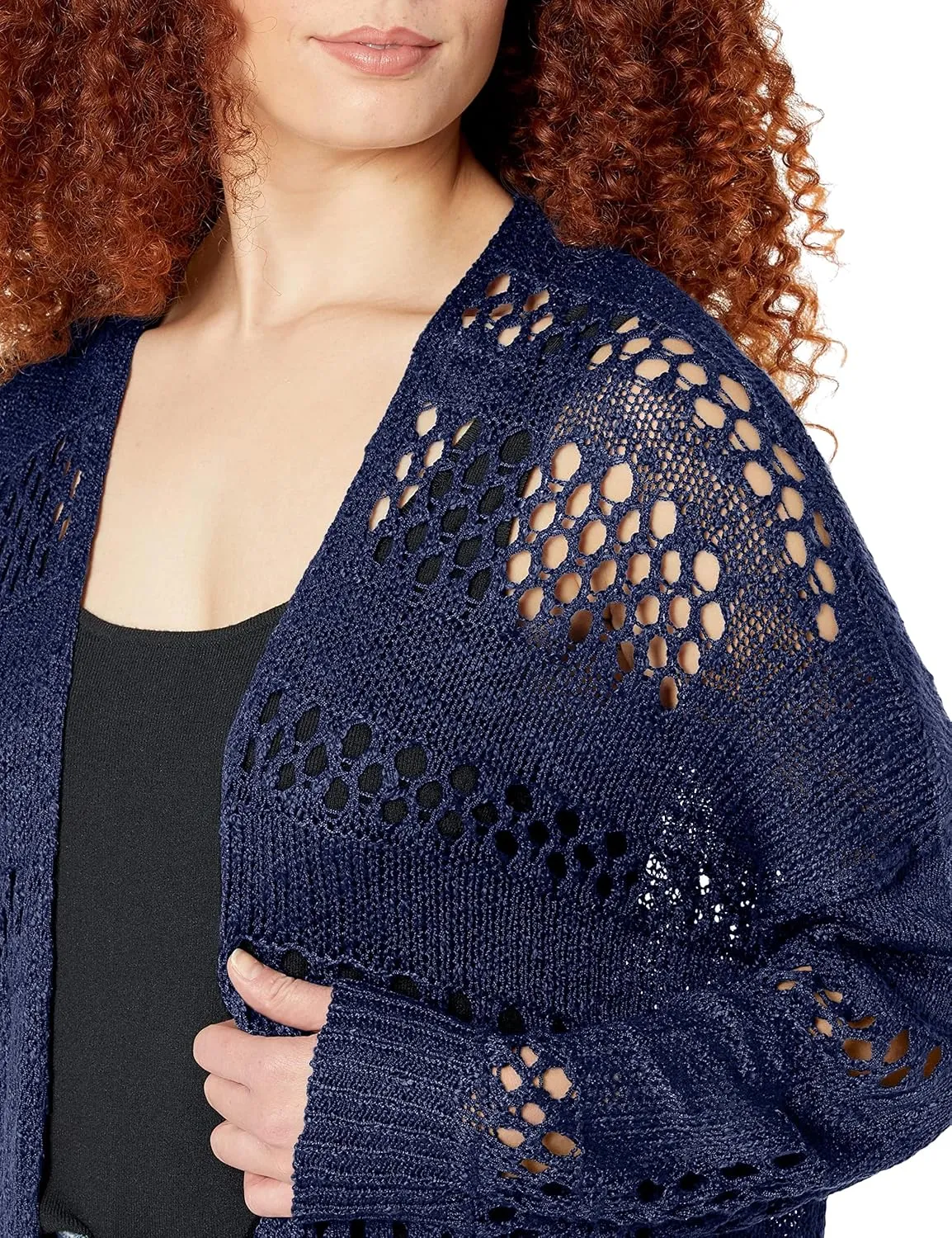 GRECERELLE 2025 Women Summer Crochet Boho Long Sleeve Lightweight Oversized Open Front Cardigan Sweaters Kimonos Tops