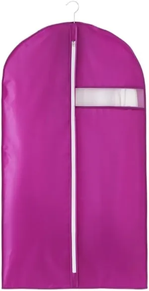 Habrur Clothes Cover 5 Pack Foldable Garment Bag Non-Woven Suit Bag with Clear Window Garment Bags Suit Bags (Color : C, Size : 58 * 105cm)