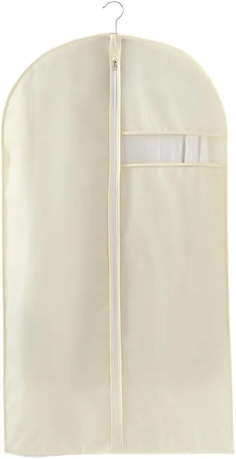Habrur Clothes Cover 5 Pack Foldable Garment Bag Non-Woven Suit Bag with Clear Window Garment Bags Suit Bags (Color : D, Size : 58 * 88cm)