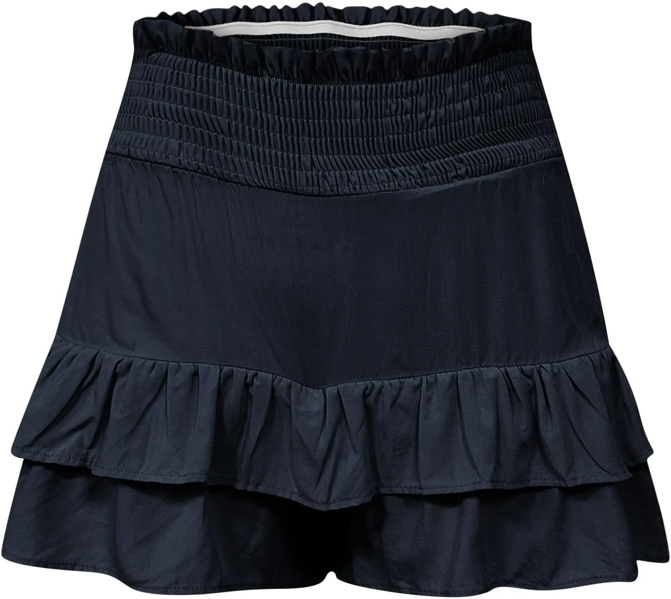 High Waisted Shorts Women Summer Ruffled Flowy Elastic Waist Mini Skirts Casual Tiered Layered Clothes Trendy 2025