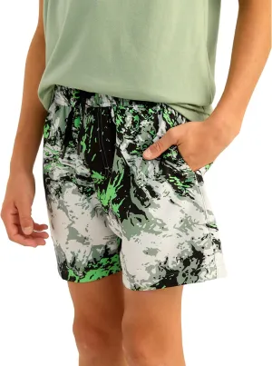 HUK Boys' Pursuit Volley Pattern, Quick-Dry Shorts for Kids