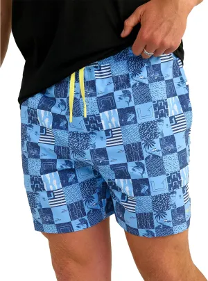 HUK Men's Pursuit Volley Pattern, Quick-Dry Shorts