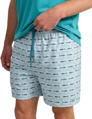HUK Men's Pursuit Volley Pattern, Quick-Dry Shorts
