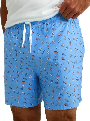 HUK Men's Pursuit Volley Pattern, Quick-Dry Swim Shorts