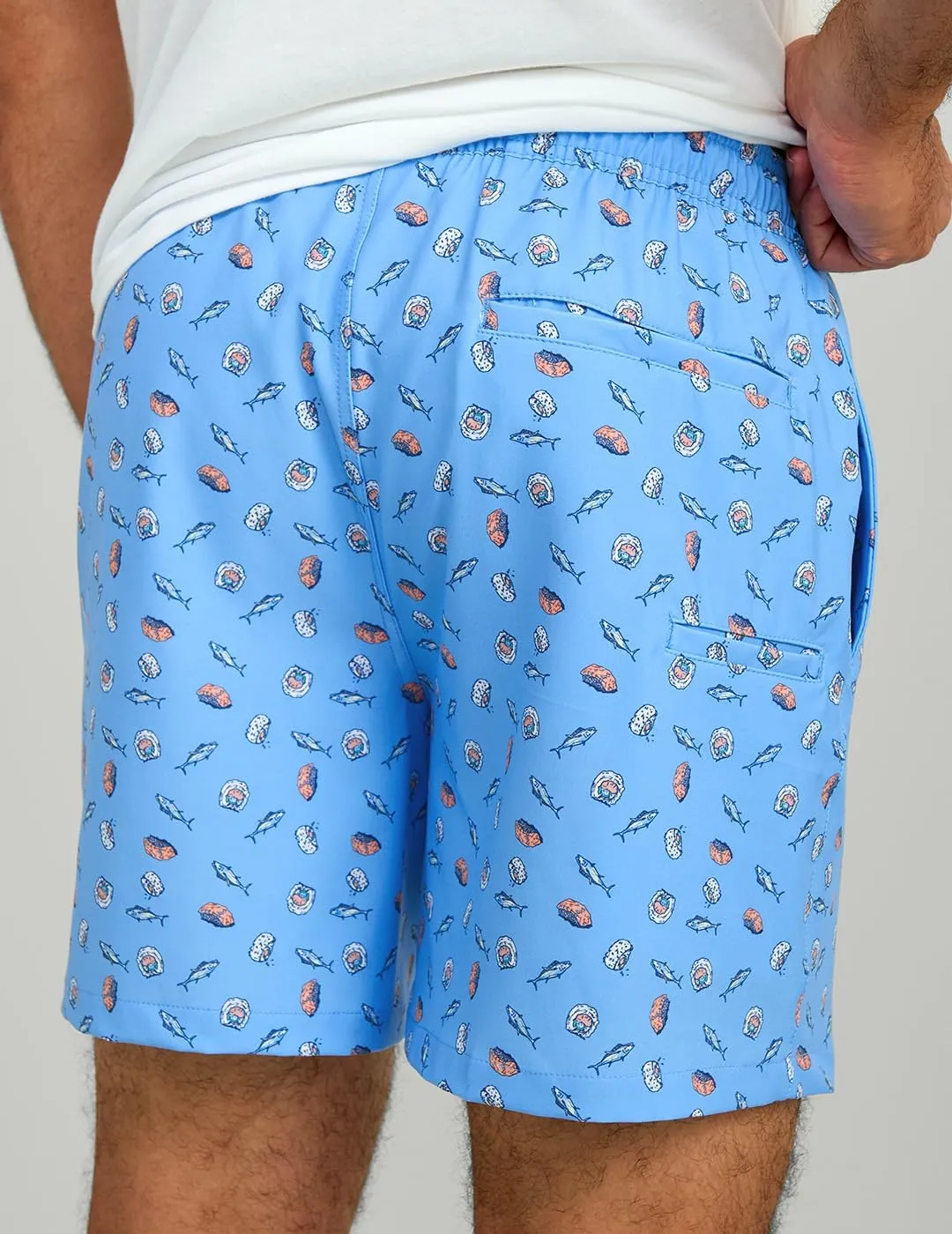 HUK Men's Pursuit Volley Pattern, Quick-Dry Swim Shorts